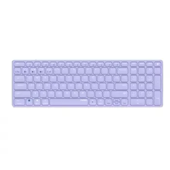 Belaidis klaviatūros rinkinys Rapoo E9700M QWERTZ vokiškas alyvinis RF Bluetooth