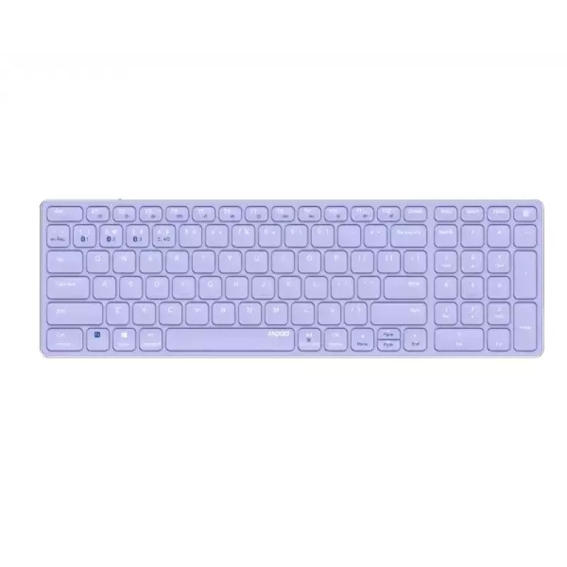 Belaidis klaviatūros rinkinys Rapoo E9700M QWERTZ vokiškas alyvinis RF Bluetooth