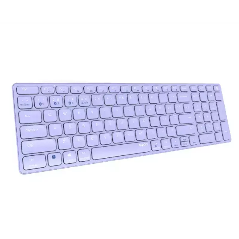 Belaidis klaviatūros rinkinys Rapoo E9700M QWERTZ vokiškas alyvinis RF Bluetooth