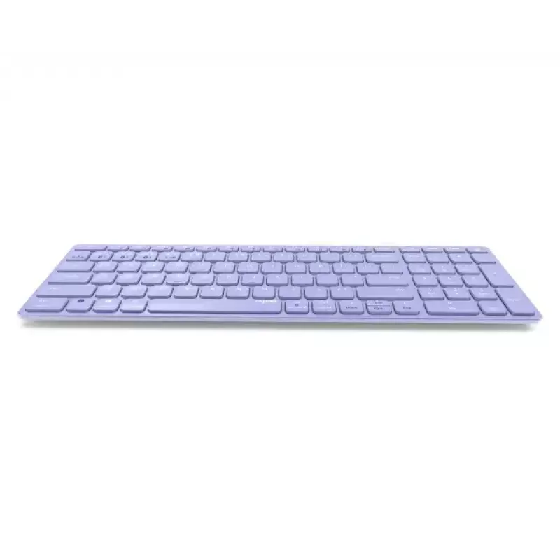 Belaidis klaviatūros rinkinys Rapoo E9700M QWERTZ vokiškas alyvinis RF Bluetooth