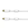 Hama 00205248 bendraašis kabelis 5 m Coax Baltas