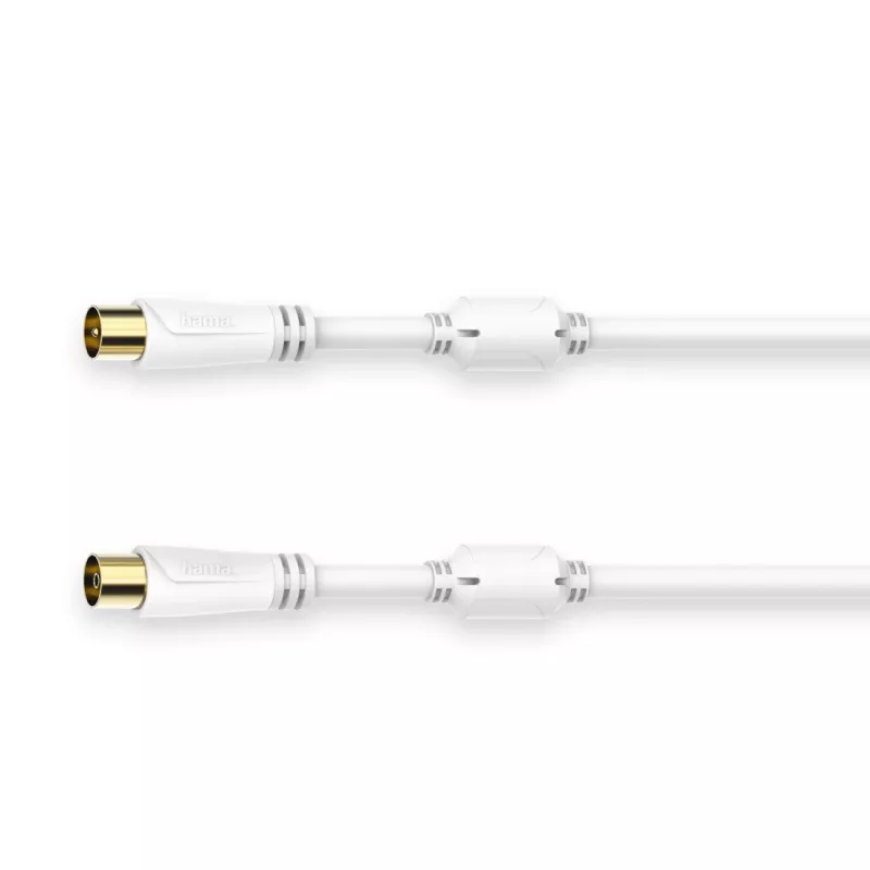 Hama 00205248 bendraašis kabelis 5 m Coax Baltas