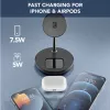 Cellularline Mag Duo Wireless Charger 2-in-1 belaidis įkroviklis Apple įrenginiams