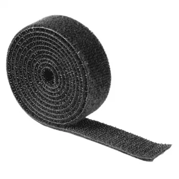 Hama 00221007 kabelio raištis su lipnia juosta Nailonas Juoda 1 vnt.