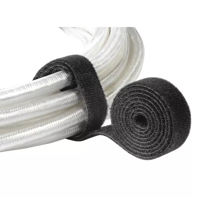 Hama 00221007 kabelio raištis su lipnia juosta Nailonas Juoda 1 vnt.