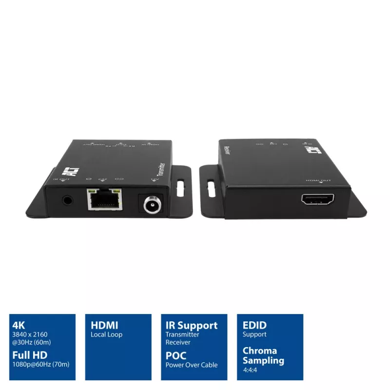ACT AC7801 HDMI 1.4 signalo perdavimo rinkinys per CAT6 UTP su IR palaikymu, 40 m