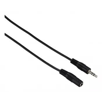 Garso ilginimo laidas Hama 00182071 5m 3,5mm Kištukas į Lizdą Juodas