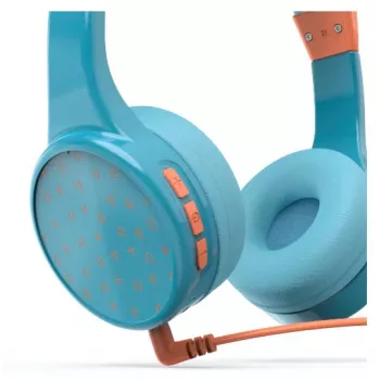 Belaidės ausinės Hama Teens Guard II vaikams, mėlyna/oranžinė