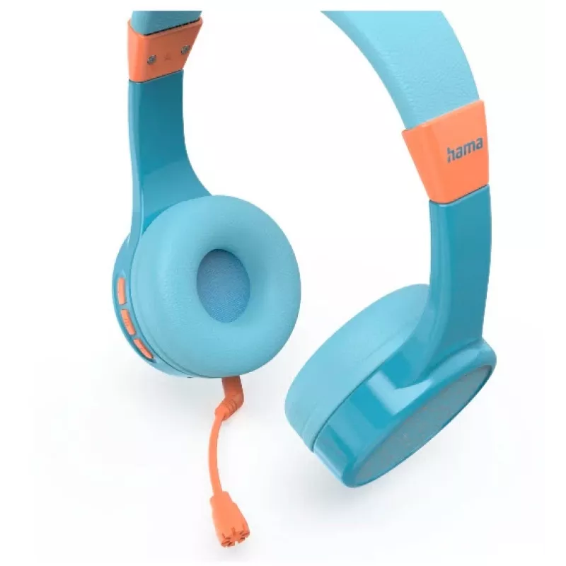 Belaidės ausinės Hama Teens Guard II vaikams, mėlyna/oranžinė