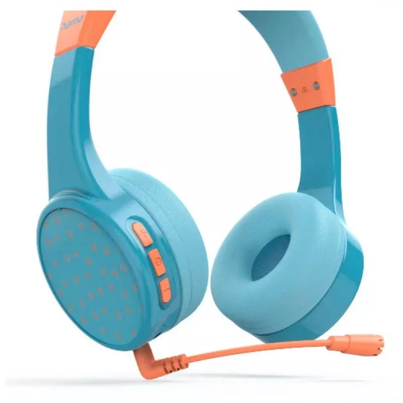 Belaidės ausinės Hama Teens Guard II vaikams, mėlyna/oranžinė