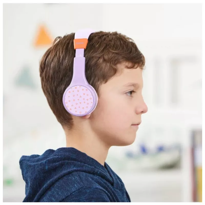 Hama Teens Guard II belaidės ausinės su Bluetooth vaikams ir paaugliams, oranžinė, violetinė