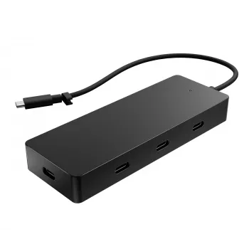 HP 4K USB-C Multiport Hub, USB Type-C, USB Type-C, 10000 Mbit/s, 3840 x 2160, Juoda, 65 W