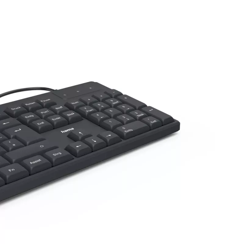 Hama CK-200 klaviatura Namai/Biuras USB QWERTZ Juoda
