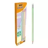 BIC Evolution Pastel HB pieštukai su trintuku, 10 vnt., rausvi/violetiniai/žali/geltoni
