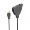 HDMI kabelis Hama 00205101, 0,55 m, HDMI 2.0, 1× kištukas į 3× lizdą, juodas