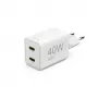 Hama 00201989 Greitasis 40W USB-C įkroviklis su GaN technologija, baltas