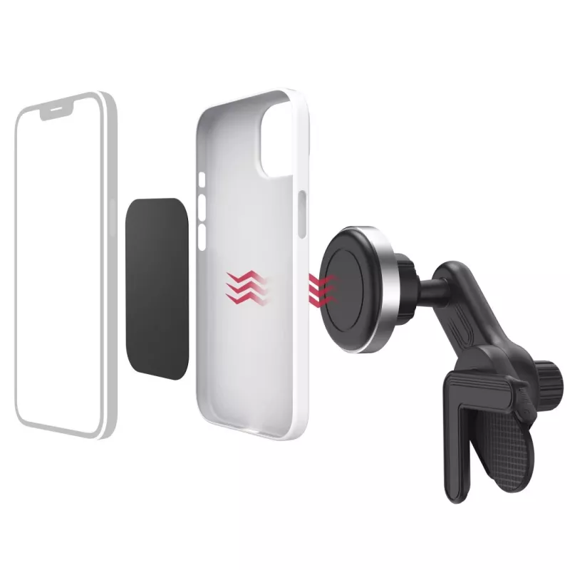 Hama 00201988 aktyvus laikiklis mobiliesiems telefonams / išmaniesiems telefonams, juodas, sidabrinis