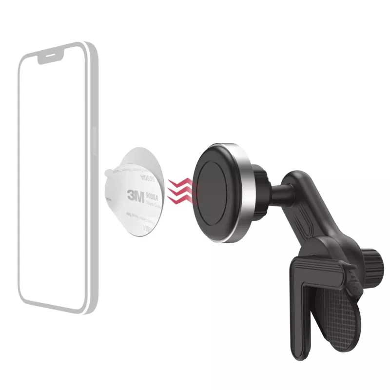 Hama 00201988 aktyvus laikiklis mobiliesiems telefonams / išmaniesiems telefonams, juodas, sidabrinis