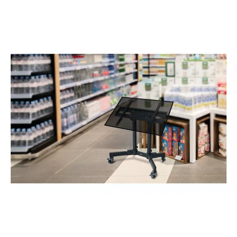 Manhattan Low Height Trolley Mount televizijos ir monitorių stovas, 37-65 col., VESA 200x200-600x400 mm, 40 kg, 45° pakreipimas