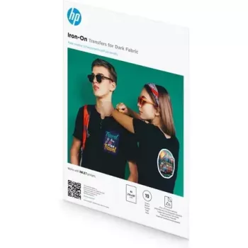 HP Iron-On Transfers tamsiam audiniui A4 (210 x 297 mm) 10 lapų
