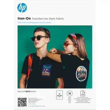 HP Iron-On Transfers tamsiam audiniui A4 (210 x 297 mm) 10 lapų