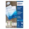 Avery Quick&Clean C2318-25i kortelės, 82,6 x 127 mm, 260 g/m², baltos, 100 kortelių (25 lapai x 4)