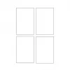 Avery Quick&Clean C2318-25i kortelės, 82,6 x 127 mm, 260 g/m², baltos, 100 kortelių (25 lapai x 4)