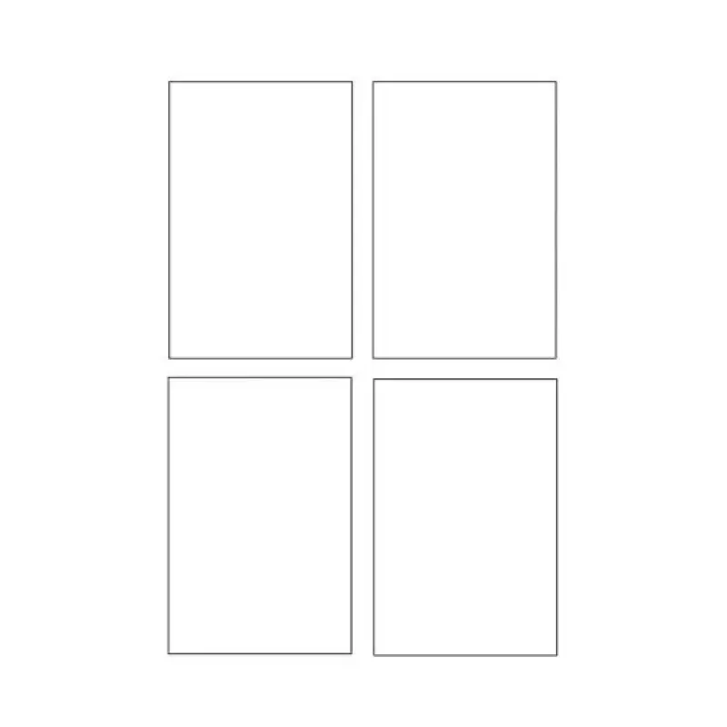 Avery Quick&Clean C2318-25i kortelės, 82,6 x 127 mm, 260 g/m², baltos, 100 kortelių (25 lapai x 4)