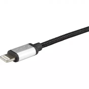 Lightning laidas Renkforce RF-4683966 3 m, juodas, sidabrinis