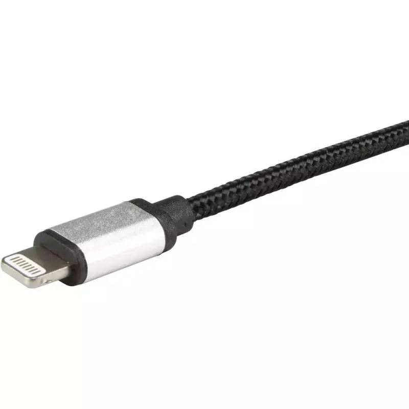 Lightning laidas Renkforce RF-4683966 3 m, juodas, sidabrinis