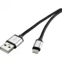 Lightning laidas Renkforce RF-4683966 3 m, juodas, sidabrinis