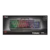 Žaidimų klaviatūra Trust GXT 856 Torac USB QWERTZ vokiška juoda RGB LED