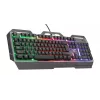Žaidimų klaviatūra Trust GXT 856 Torac USB QWERTZ vokiška juoda RGB LED