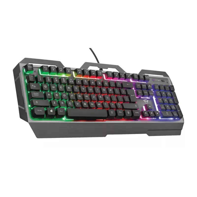 Žaidimų klaviatūra Trust GXT 856 Torac USB QWERTZ vokiška juoda RGB LED