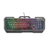Žaidimų klaviatūra Trust GXT 856 Torac USB QWERTZ vokiška juoda RGB LED