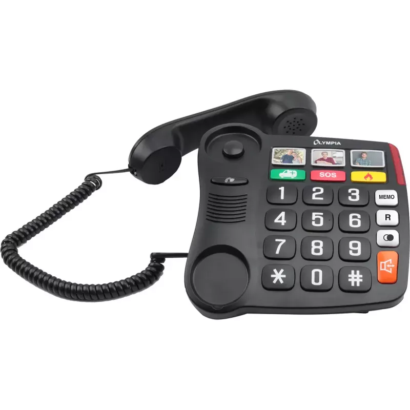 Analoginis telefono aparatas Olympia 4500 juodas baltas