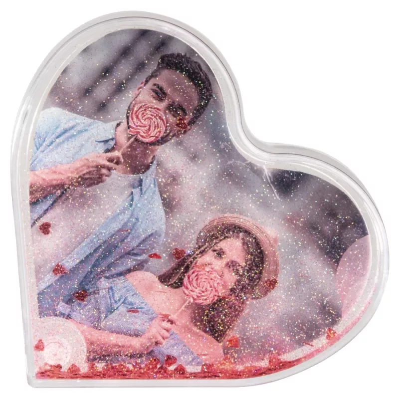 Hama Heart raudonas permatomas vienos nuotraukos rėmelis