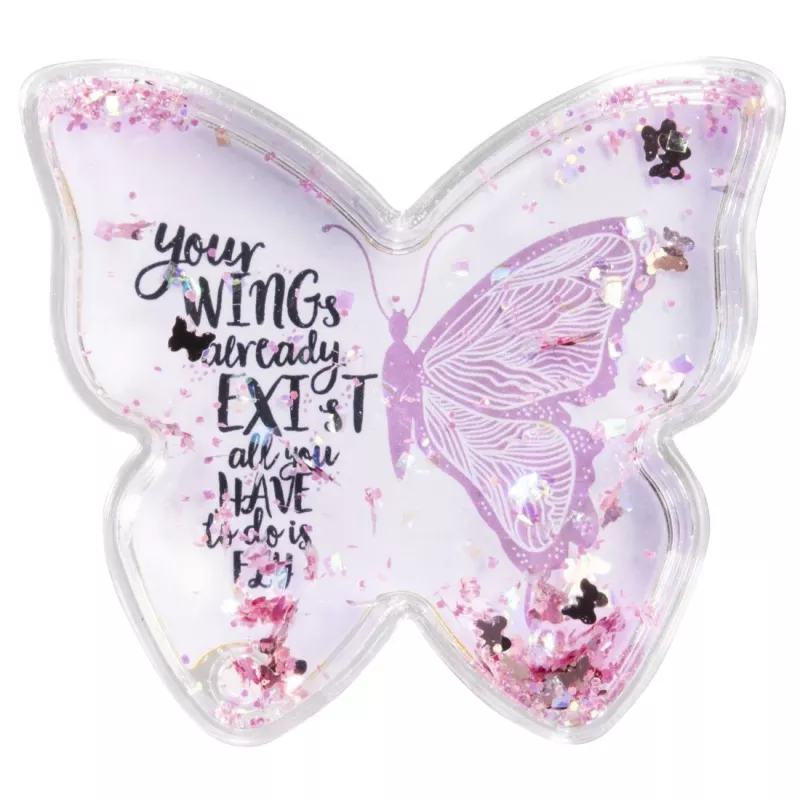 Hama Butterfly Single nuotraukų rėmelis rožinis, permatomas