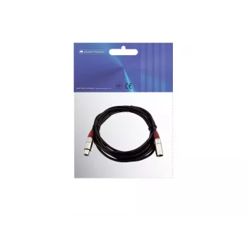 Garso kabelis XLR 3 kontaktų Omnitronic 3022050R 5m Juodas