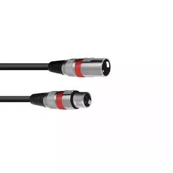 Garso kabelis XLR 3 kontaktų Omnitronic 3022050R 5m Juodas