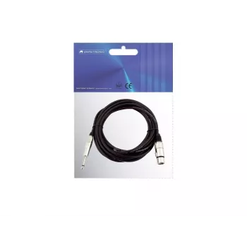 Garso kabelis 2 m Omnitronic 3022516M XLR 3-pin 6.35 mm juodas