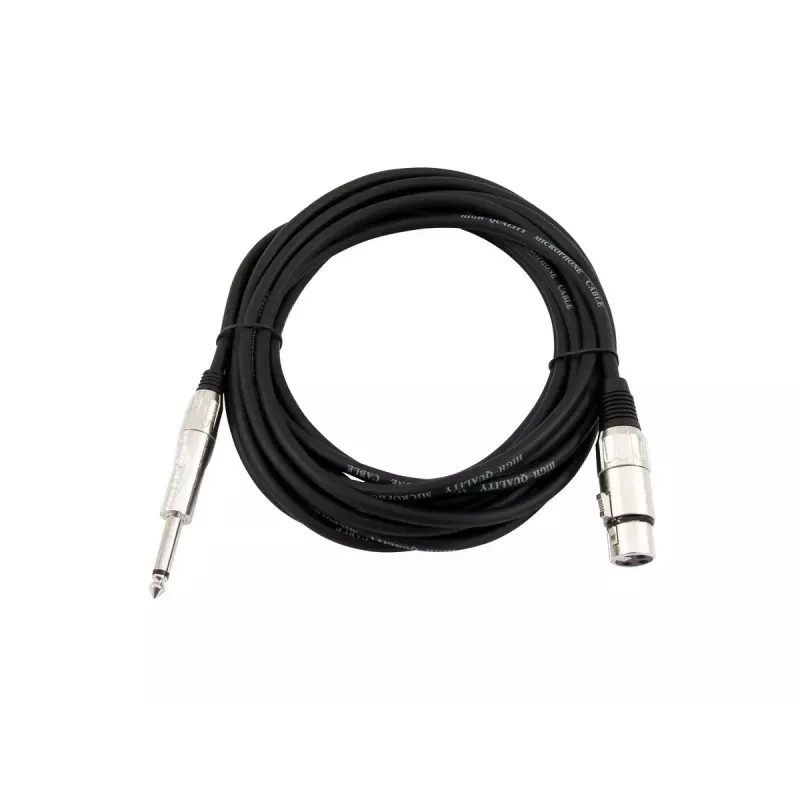 Garso kabelis 2 m Omnitronic 3022516M XLR 3-pin 6.35 mm juodas
