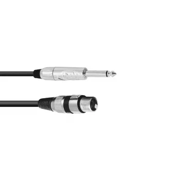 Garso kabelis 2 m Omnitronic 3022516M XLR 3-pin 6.35 mm juodas