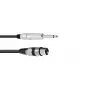 Garso kabelis 2 m Omnitronic 3022516M XLR 3-pin 6.35 mm juodas