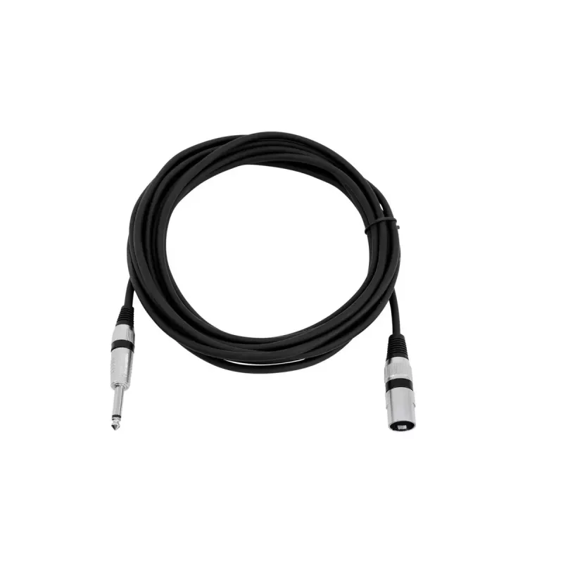 Audio kabelis XLR 3-pin 6,35 mm Omnitronic 3022519C 5 m juodas