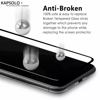 Grūdintas stiklas KAPSOLO iPhone 11 Pro Max / XS Max