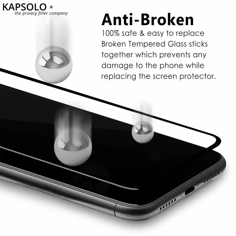 Grūdintas stiklas KAPSOLO iPhone 11 Pro Max / XS Max