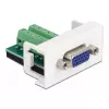 VGA lizdas į gnybtų bloką modulis DeLOCK Easy 45 81346