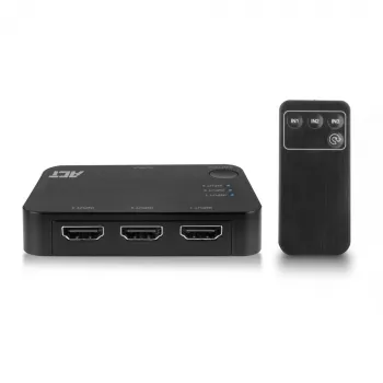 ACT 4K HDMI jungiklis 3x1 juodas 60Hz 1920x1080 3840x2160