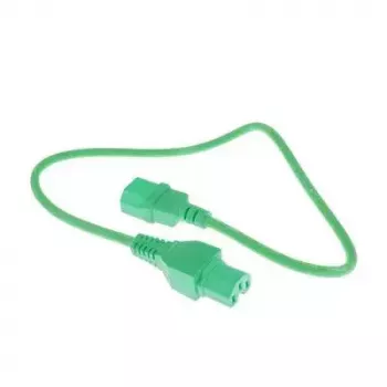 Maitinimo laidas C14 – C15 žalias 0,6 m ACT AK5302 250 V 10 A